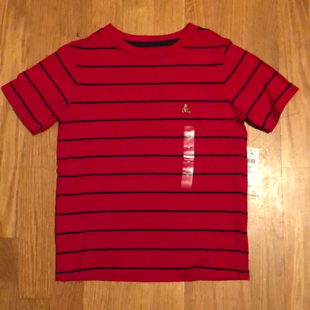 NWT Gap Red with Navy striped Tee